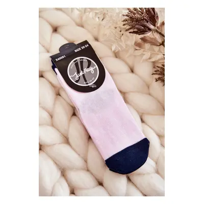 Children's classic cotton socks pink