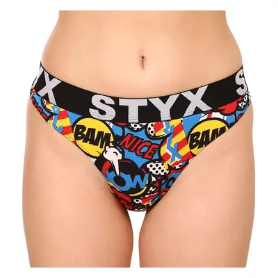 Women's thongs Styx art sports rubber poof