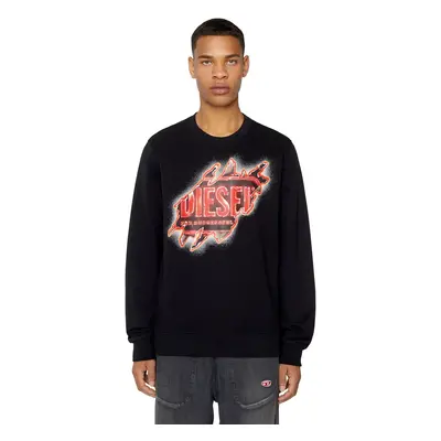 Diesel Sweatshirt - S-GINN-E9 SWEAT-SHIRT black