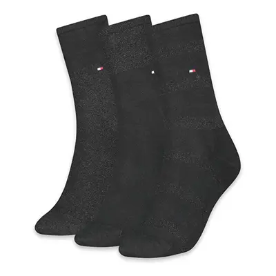 Tommy Hilfiger Socks - TH WOMEN SOCK 3P SPARKLE GIFTBOX black