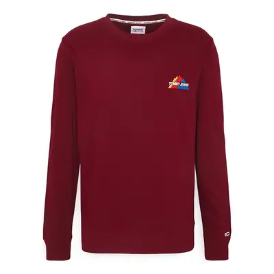 Tommy Jeans Sweatshirt - TJM MOUNTAIN GRAPHIC CREW red