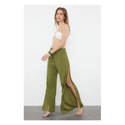 Trendyol Khaki Woven Slit Trousers