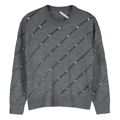 Trendyol Anthracite Openwork/Hole Knitwear Sweater