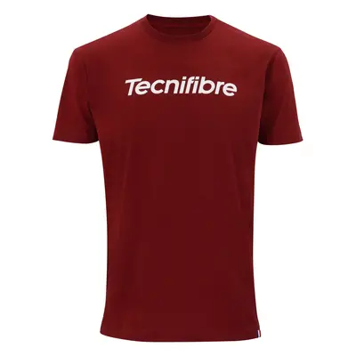 Pánské tričko Tecnifibre Club Cotton Tee Cardinal