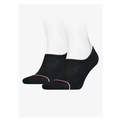 Tommy Hilfiger Socks - TH MEN ICONIC FOOTIE 2P black