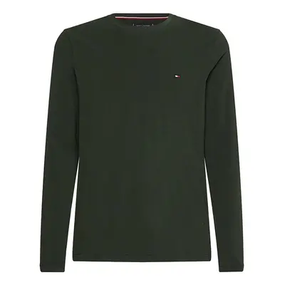 Tommy Hilfiger T-shirt - STRETCH SLIM FIT LONG SLEEVE TEE green