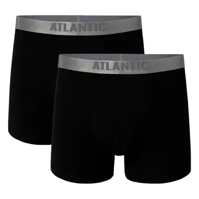 Man Cotton Boxers Pima ATLANTIC - black