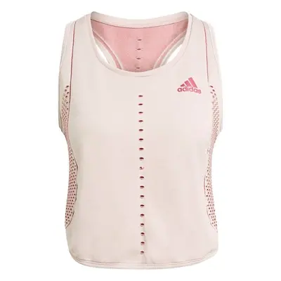 Women's Tank Top adidas PK Primeblue Tank Crema White