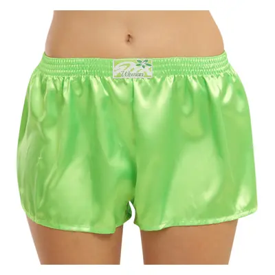 Women's briefs Styx classic rubber satin green