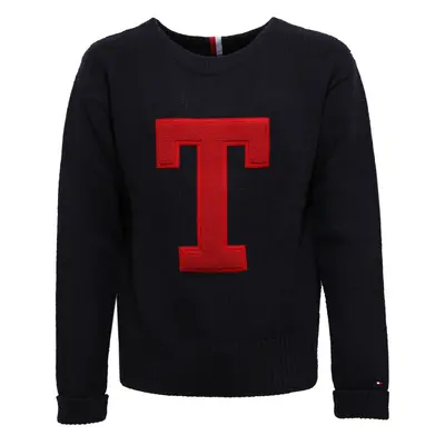 Tommy Hilfiger Sweater - VINTAGE INSPIRED OVERSIZED CNECK blue