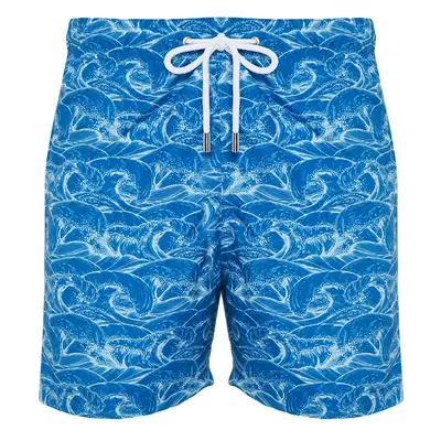 Trendyol Blue Standard Size Wave Pattern