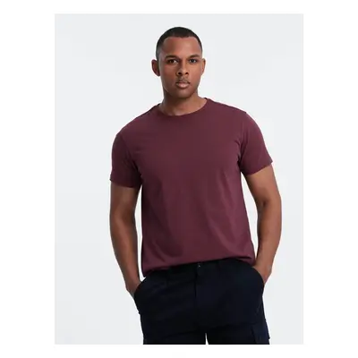 Ombre Classic BASIC men's cotton T-shirt - maroon