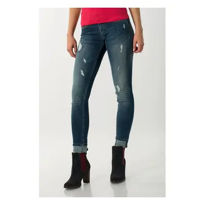 Tommy Jeans Jeans - TOMMY HILFIGER LOW RISE SKINNY SOPHIE DYASTD blue