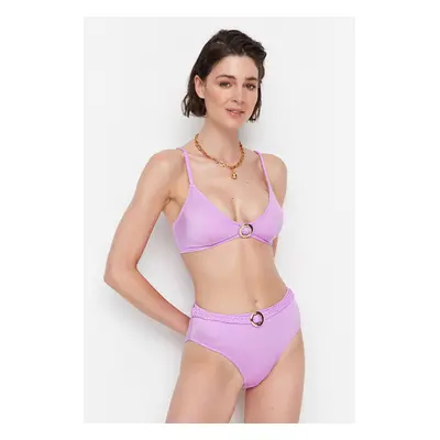 Trendyol Bikini Top - Lilac - Unifarben