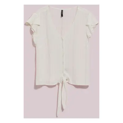 LADIES SHIRT L-KO-4048 OFF WHITE