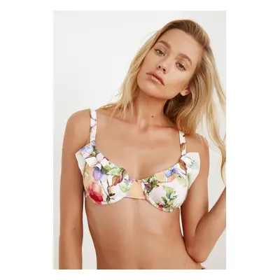 Női bikini felső Trendyol Floral patterned