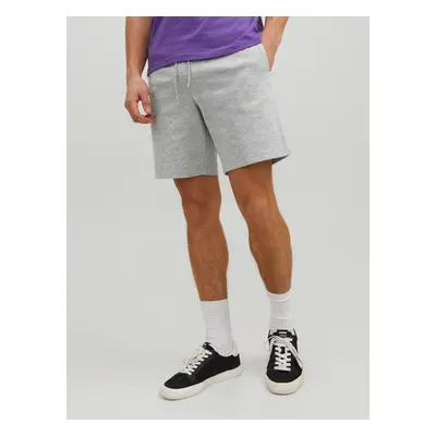 Light grey men's heather sweatpants basic shorts Jack & Jones New Basic