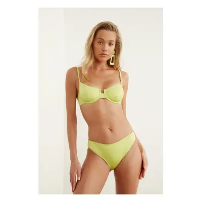 Trendyol Zöld Neon Texturált Bikini alsó