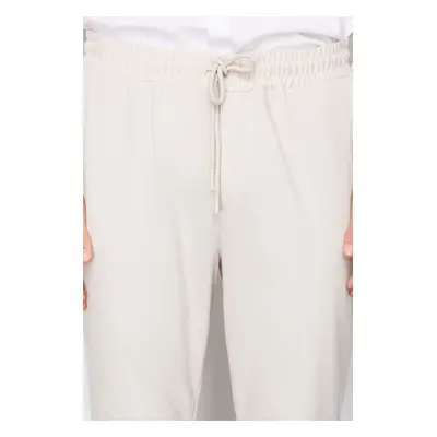 Trendyol Stone Slim Elastic Waist Trousers