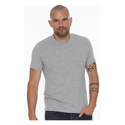 T8569 DEWBERRY BICYCLE COLLAR MEN'S T-SHIRT-DARK GREY