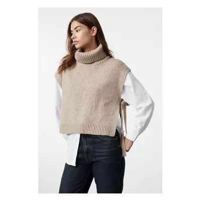 Trendyol Mink Soft Texture Turtleneck Knit Sweater