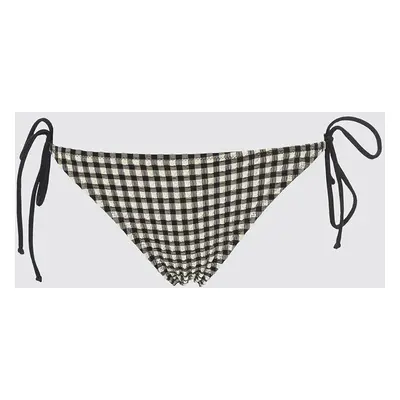 Trendyol Plaid texturált bikini alsó