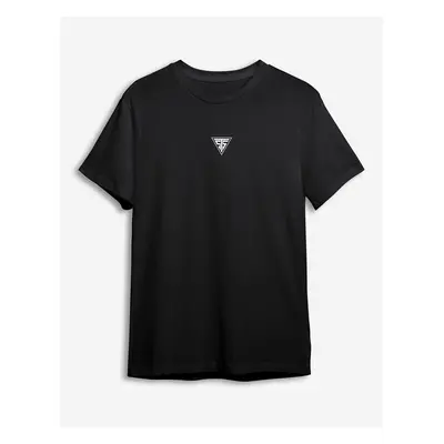 Trendyol Black Logo Printed Regular Cut T-shirt