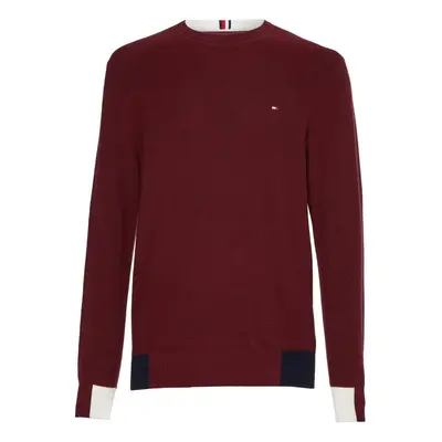 Tommy Hilfiger Sweater - RWB BLOCK PLACEMENT CREW red