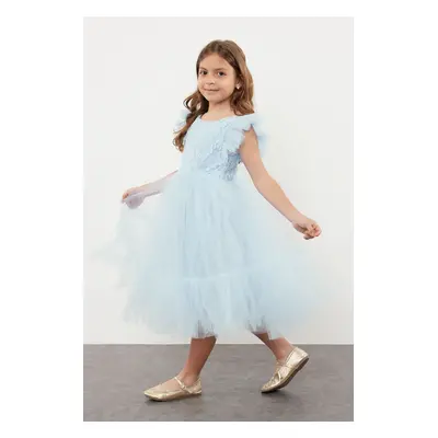 Trendyol Blue Girls Birthday/Party/Wedding Tutu Dress