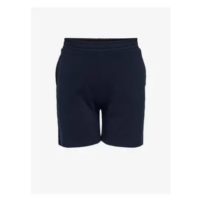 Dark Blue Tracksuit Shorts ONLY CARMAKOMA Nissy - Women