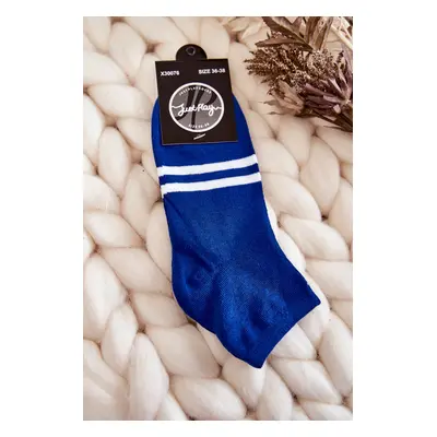 Women's Cotton Ankle Socks Blue