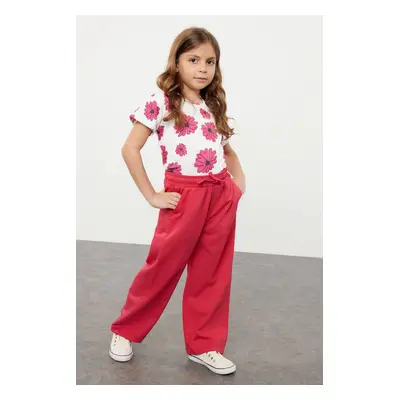 Trendyol Fuchsia Girl Fuchsia Cotton Denim Pants Jean