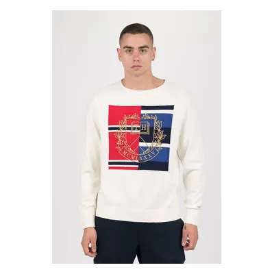 Tommy Hilfiger Sweater - KNITTED GRAPHIC SWEATER cream