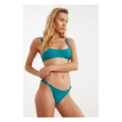 Trendyol Bikini Bottom - Blue - Plain