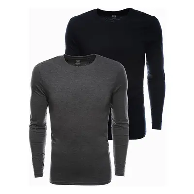 Ombre Clothing Men's plain longsleeve - mix