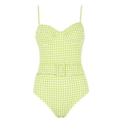 DEFACTO Regular Fit Plaid Swimsuit