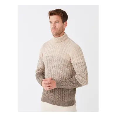 LC Waikiki Men's Turtleneck Long Sleeve Knitwear Sweater