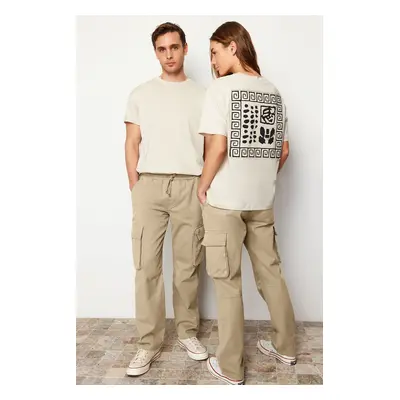 Trendyol Stone Unisex Regular Fit Cargo Pocket Trousers