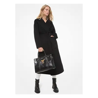 Michael Kors Coat - DOUBLEFACE ROBE COAT black