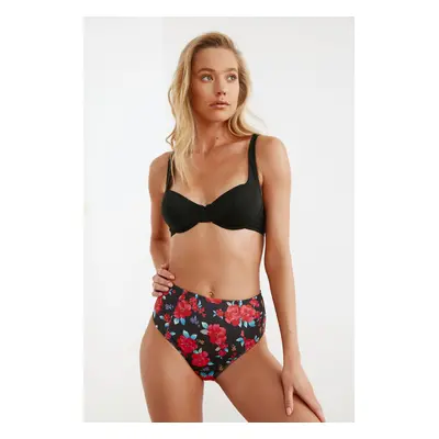 Női bikini alsó Trendyol Floral patterned