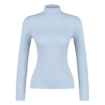 Trendyol Blue Transparent Fine Knitwear Sweater