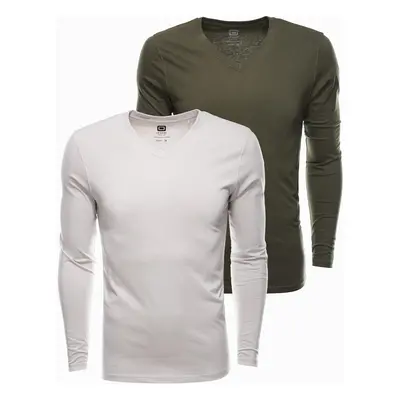 Ombre Clothing Men's plain longsleeve - mix