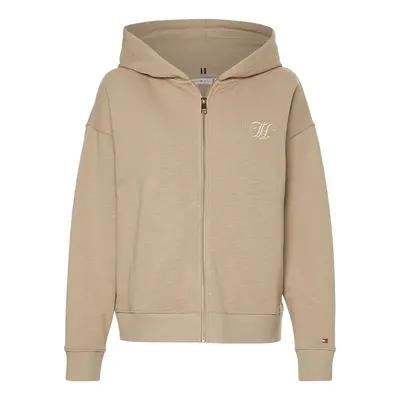 Tommy Hilfiger Sweatshirt - RELAXED TH FULL ZIP HOODIE beige