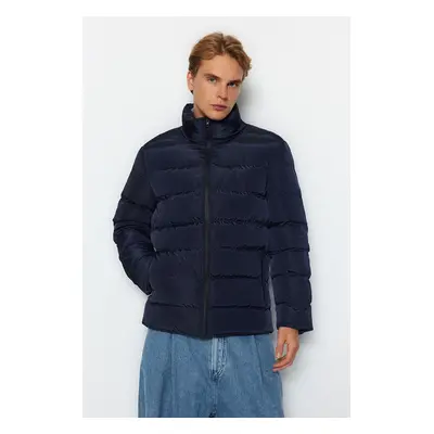 Trendyol Navy Blue Regular Fit Wind Resistant Puffer Winter Coat