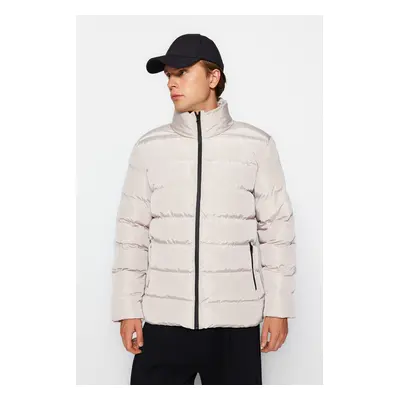 Trendyol Stone Regular Fit Wind Resistant Puffer Winter Coat