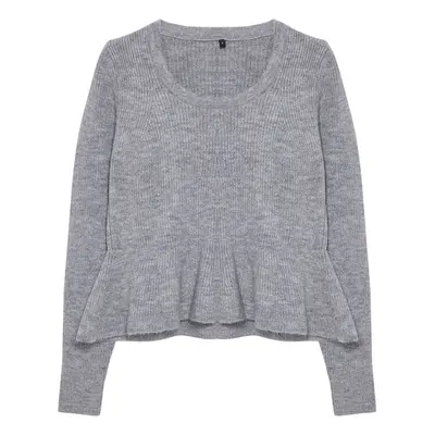 Trendyol Dark Gray Soft Texture Knitted Sweater