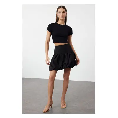 Trendyol Black Balloon Mini Length Woven Skirt