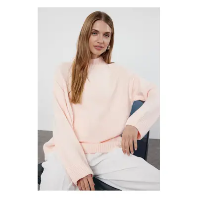 Trendyol Pink Crew Neck Knitwear Sweater