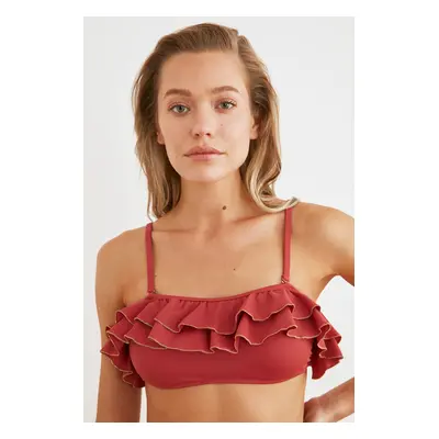 Bikini felső Trendyol Frill detailed