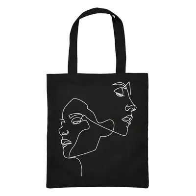 Black canvas bag One Line